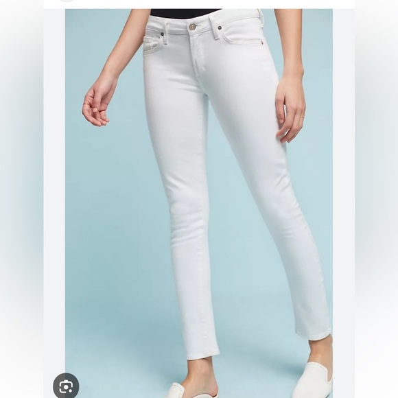 Citizens of humanity ARIELLE white med rise slim jeans size 28new - Picture 2 of 15